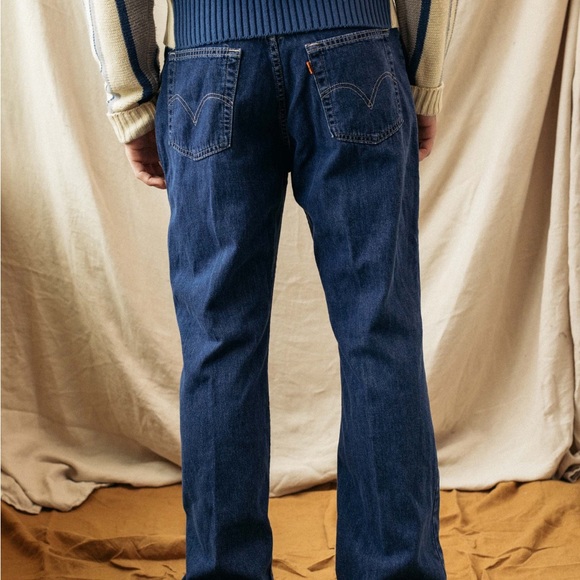 Vintage Orange Tab Made in Canada Levis Straight Leg Denim Jeans - Picture 2 of 5